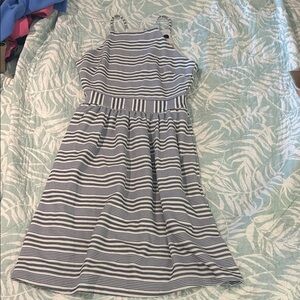 Banana Republic Dress in Navy and White Stripes